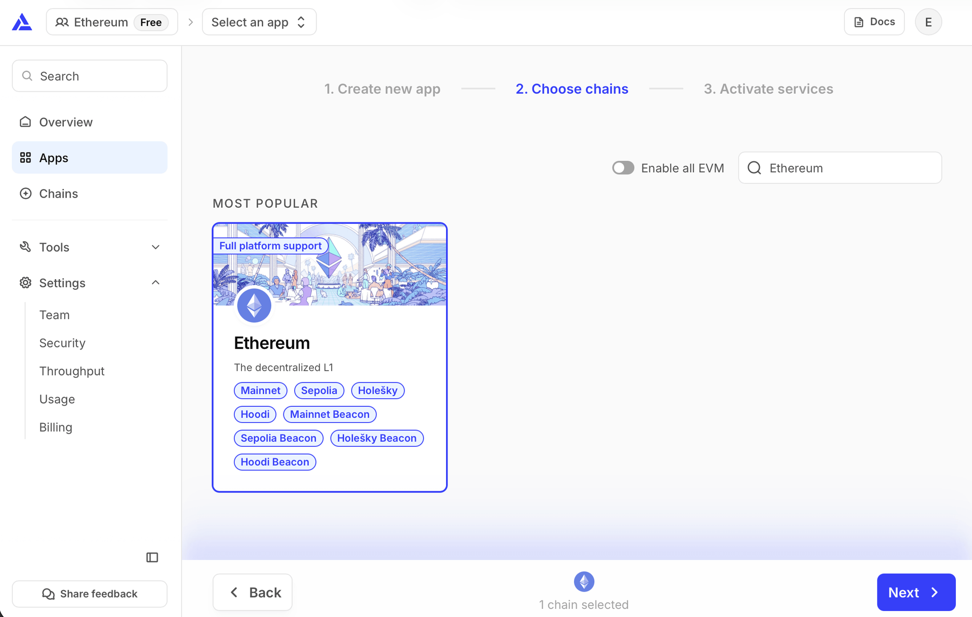 create app view hello world
